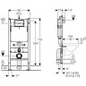 Комплект GEBERIT DUOFIX 111.300.00.5 UP320 с подвесным унитазом ACANTO 500.600.01.2 с крышкой-сиденьем ACANTO 500.605.01.2 с микролифтом 111.300.00.52